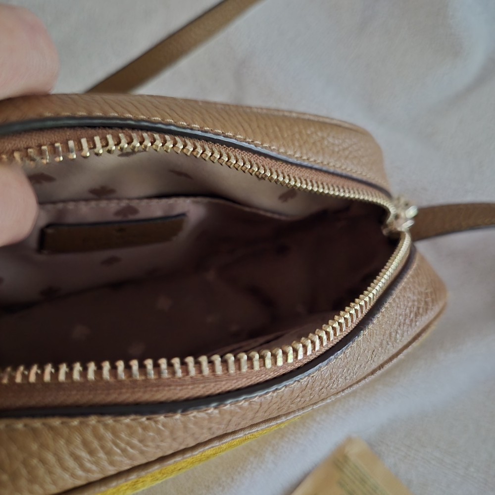 Kate Spade Yellow Suede Crossbody Bag - Picture 7 of 7